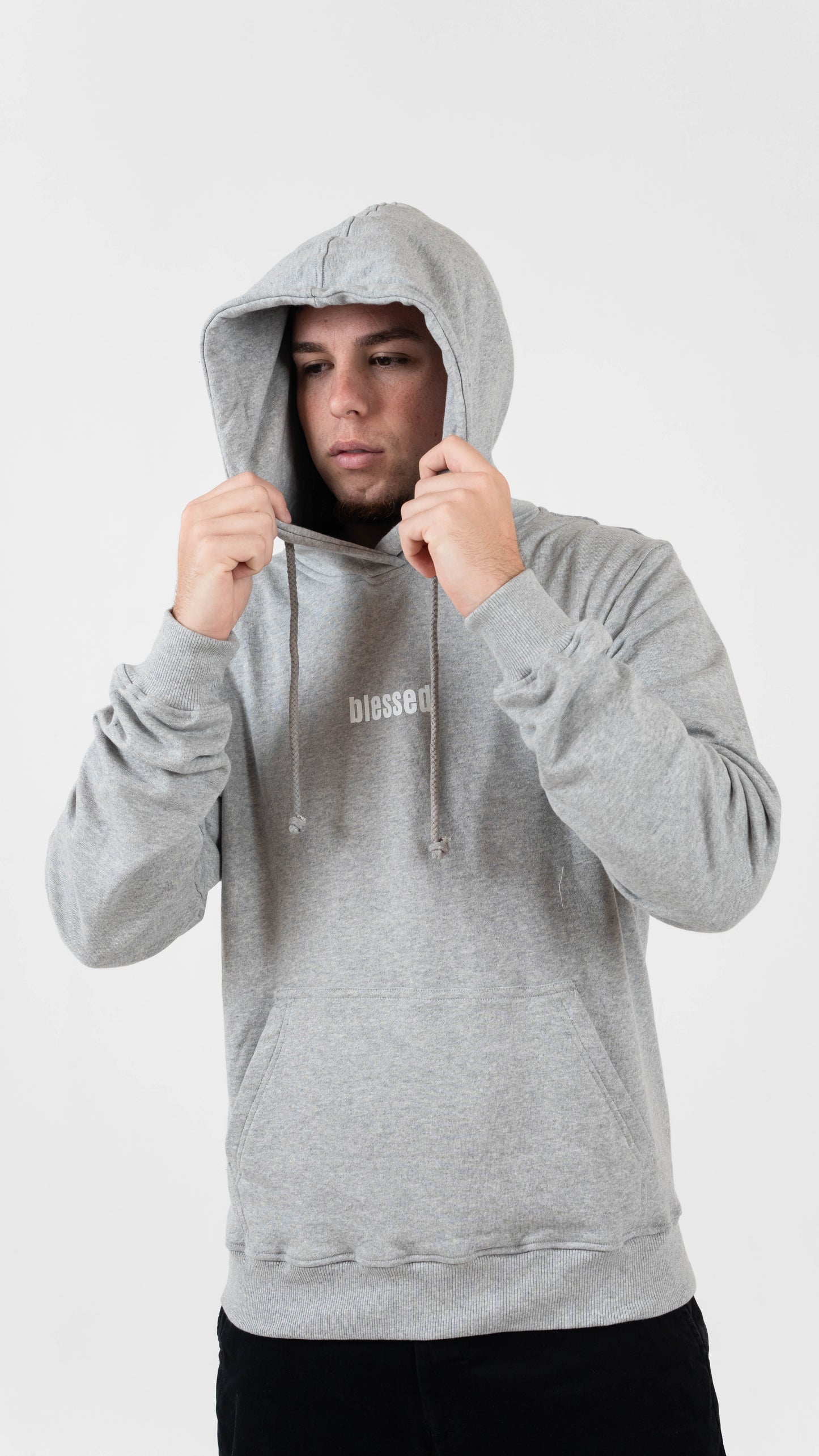 Blessed Essential Car Hoodie – Grey