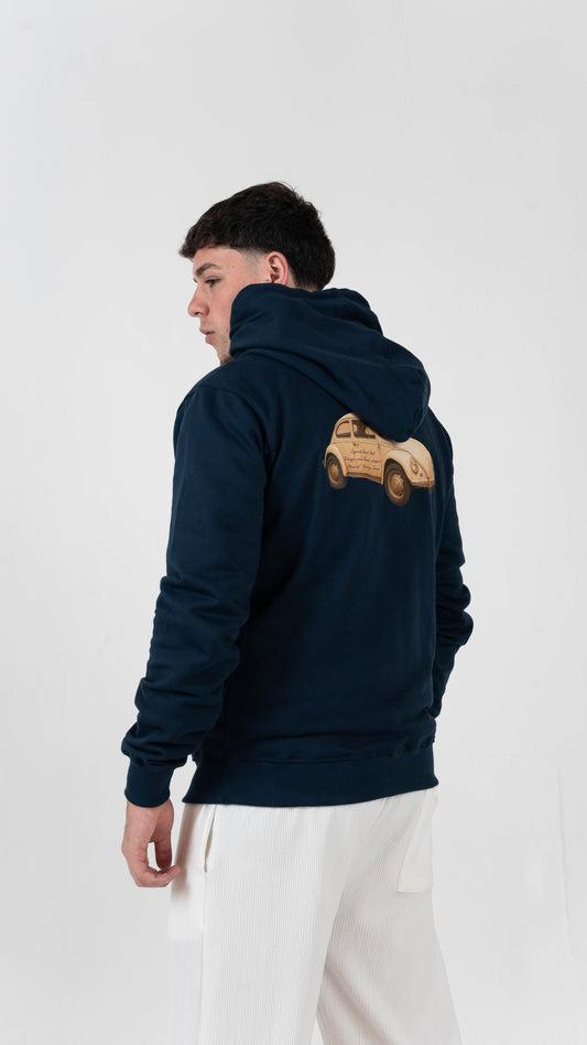 Blessed Essential Car Hoodie  – Navy Blue