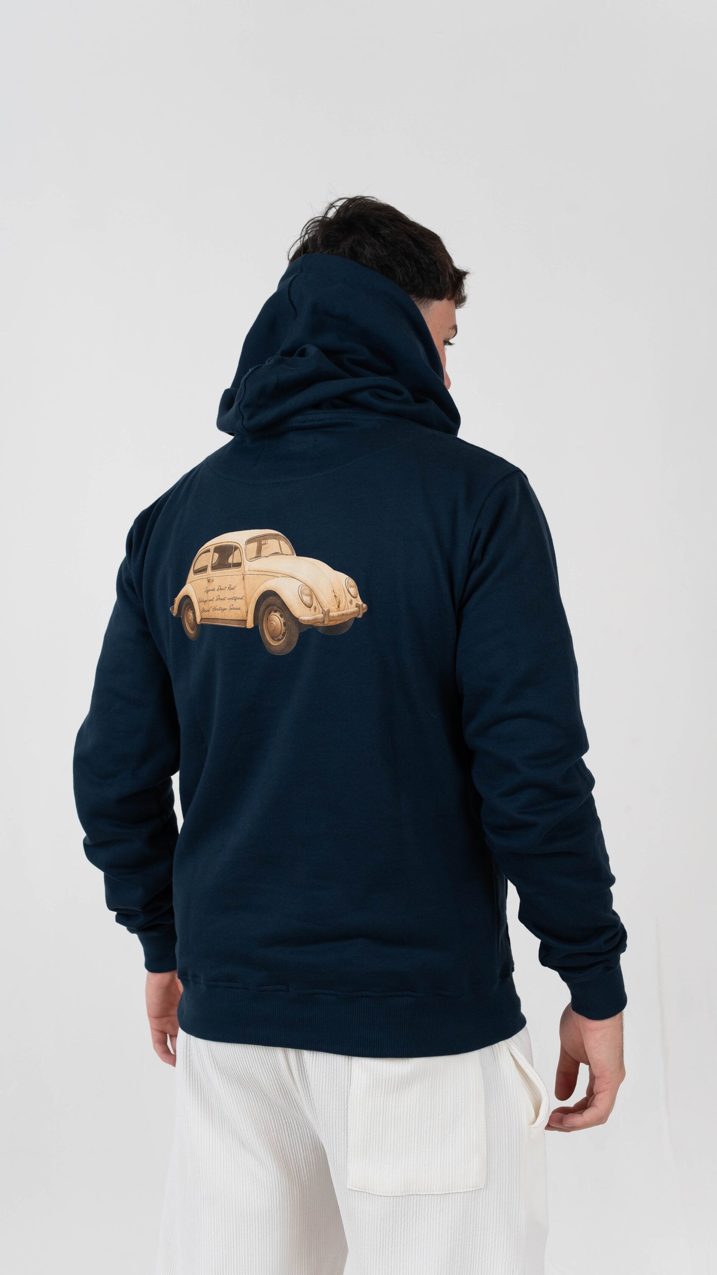 Blessed Essential Car Hoodie  – Navy Blue