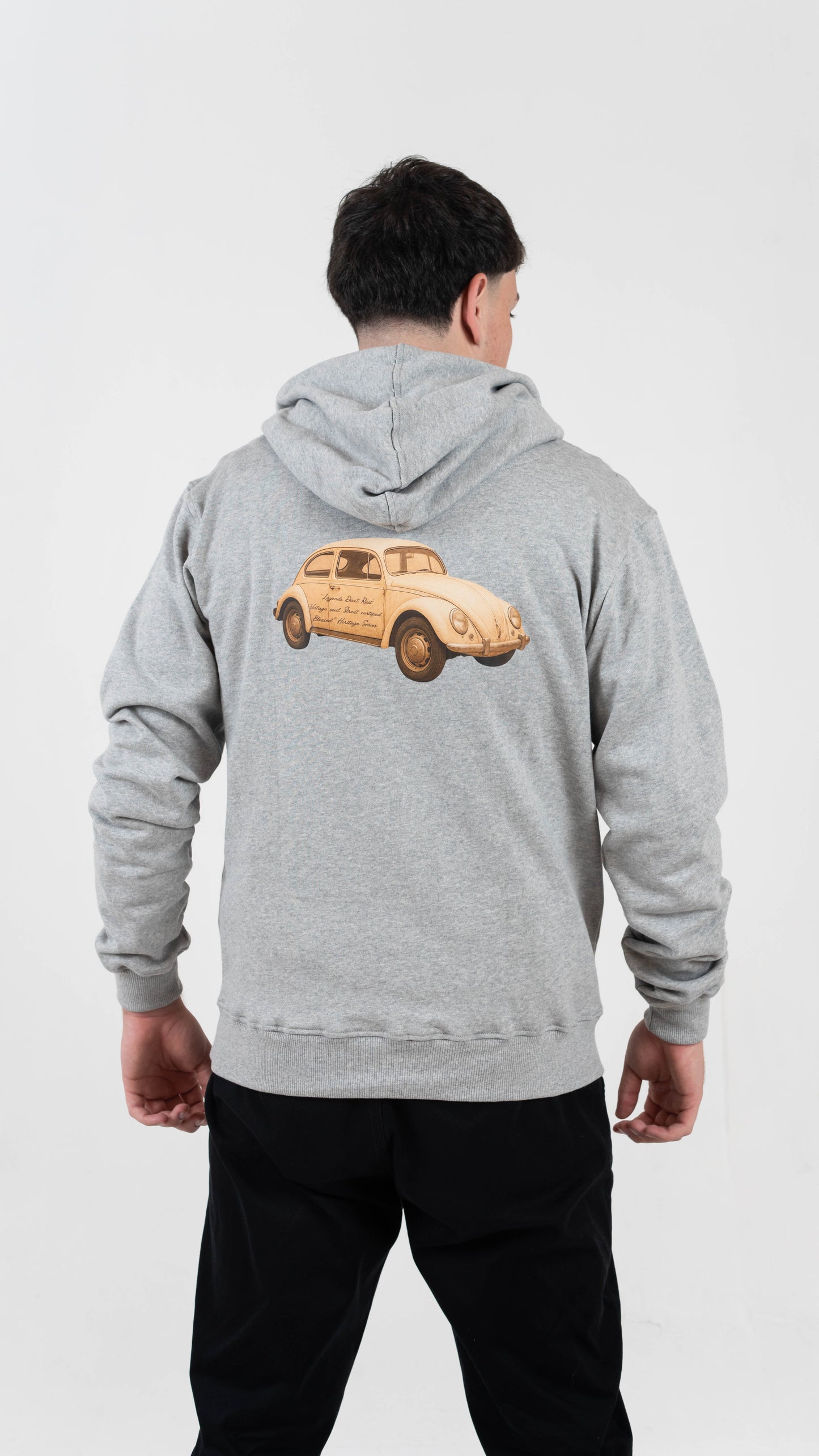 Blessed Essential Car Hoodie  – Grey