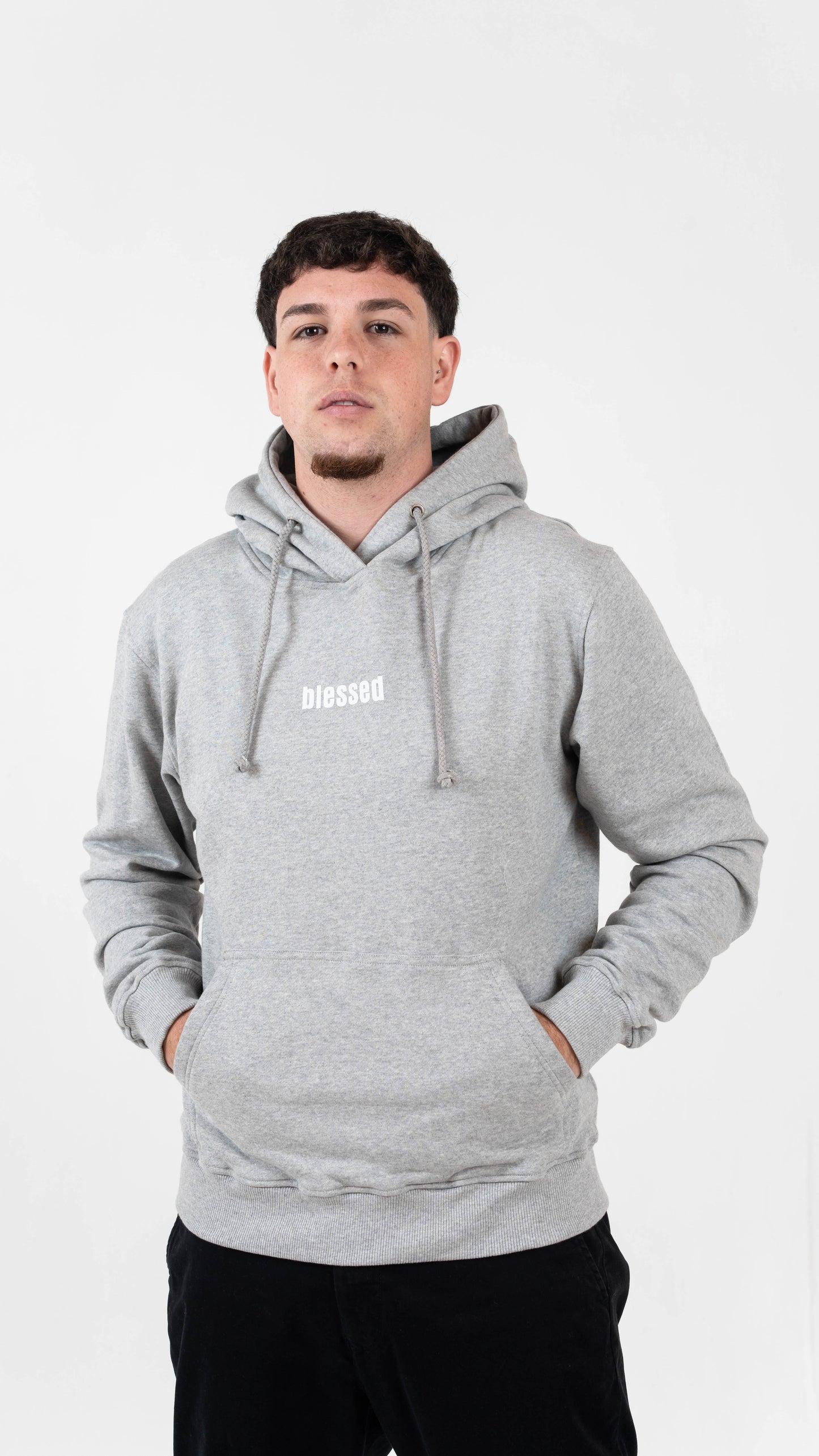 Blessed Essential Car Hoodie  – Grey