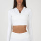 Blessed Yoga Jacket Zip Up - White